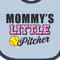 thumbnail image 4 of Inktastic Mommys Little Pitcher Softball Girls Baby Bib, 4 of 4