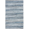thumbnail image 2 of SAFAVIEH Montauk Nicholas Braided Striped Area Rug, Blue, 5' x 8', 2 of 9