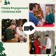 thumbnail image 5 of Primer adorno de Navidad comprometido 2025, regalo de compromiso para pareja, regalo de Navidad para pareja recién comprometida, regalo de compromiso feliz para ella, primera idea comprometida, decora, 5 of 5