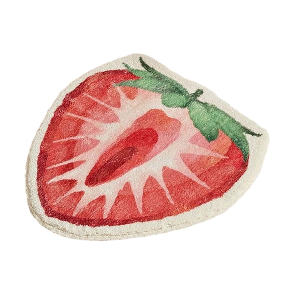 Luoshdecor Fruit Bath Mat Non-slip,Easy To Clean,Welcome Foot Mat for Kitchen Bathroom Toilet,Quick Dry Ultra Absorbent Bathroom Floor Mats for Bathtub Sink Shower Kitchen and Pool