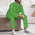 thumbnail image 7 of Disketp St Patrick's Day Mens Pajama Set, Soft Warm Long Sleeve Sleepwear, Cozy Button-Down Pjs for Men-Medium, 7 of 7