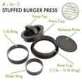 thumbnail image 3 of Cuisinart 4-in-1 Stuffed Burger Press, 3 of 4