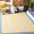 thumbnail image 2 of Safavieh Courtyard Benjamin Plaid Indoor/Outdoor Area Rug, Gold/Beige, 4' x 5'7", 2 of 10