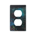 thumbnail image 3 of Switch Panel Switch Decoration 2.76x4.53x0.28 Inches Duplex Outlets Switch Plate Wall Plates Living Room Kitchen Bedroom Study Switches Red Water Flower, 3 of 8
