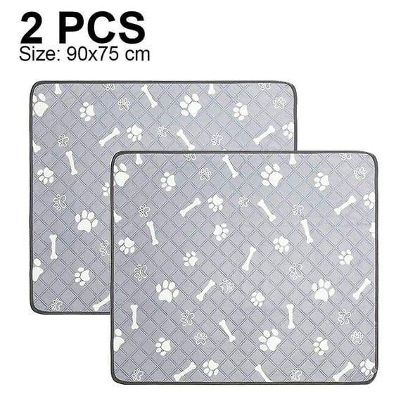 2-pack Washable Dog Pee Pad Reusable Waterproof Pee Pad For Dogs Training Pads Puppy Mat Whelping Pad