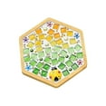 thumbnail image 2 of Gumesh Hexagon Wooden Mosaic Tiles - Mixed Color Craft Set for Cup Mats, Coasters, 2 of 6