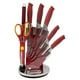 thumbnail image 1 of Juego De Cuchillos De Acero Inoxidable 8 Piezas Rojo, 1 of 6