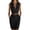 #0075-Gray, variant on Women's V Neck Sleeveless Belted Blazer Dress Casual Office Style Lightweight Breathable Elegant Summer Dress