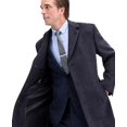 thumbnail image 4 of Nautica Mens Modern-Fit Wool-Blend Overcoat Coat 42 R Grey Plaid, 4 of 4