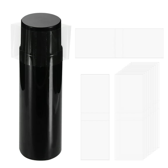 200Pcs Heat Shrink Wrap Bands, 35x122mm(1.4x4.8 Inch) Clear Perforated Shrink Bands for Bottles, Lip Gloss Tubes Fit Cap Diameter 3.2"-3.3"