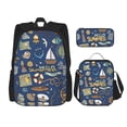 thumbnail image 1 of Balery Marine Nautical Mochila Escolar 3 en 1 para Niños - Mochila Resistente con Lonchera Térmica y Estuche - Mochila Escolar para Niños y Niñas, 1 of 7