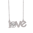 thumbnail image 1 of Daily Language Chat Sorry Apologize Love Necklace Pendant Charm Jewelry, 1 of 3
