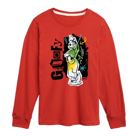 Disney - Goofy Punk - Toddler & Youth Long Sleeve Graphic T-Shirt