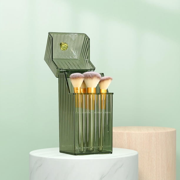 Soporte para Brochas de Maquillaje Yinane Organizador de Escritorio Transparente