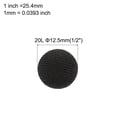 thumbnail image 2 of Uxcell 30pcs 20L Fabric Cloth Covered Button 12.5mm 1/2" Round Metal Shank Satin Sewing DIY Craft Buttons for Bridal Wedding Suits Dress Blouses Sweaters, Black, 2 of 7