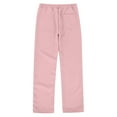 thumbnail image 3 of MIASHUI Girls Joggers with Pockets High Waisted Kids Athletic Pants for Yoga Running,Pink,7-8 Years, 3 of 8