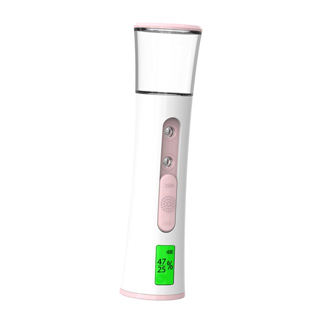 Nano Facial Mist Máquina de cuidado de la piel de mano Nano Pulverizador Humidificador facial Mini Blanco Rosa