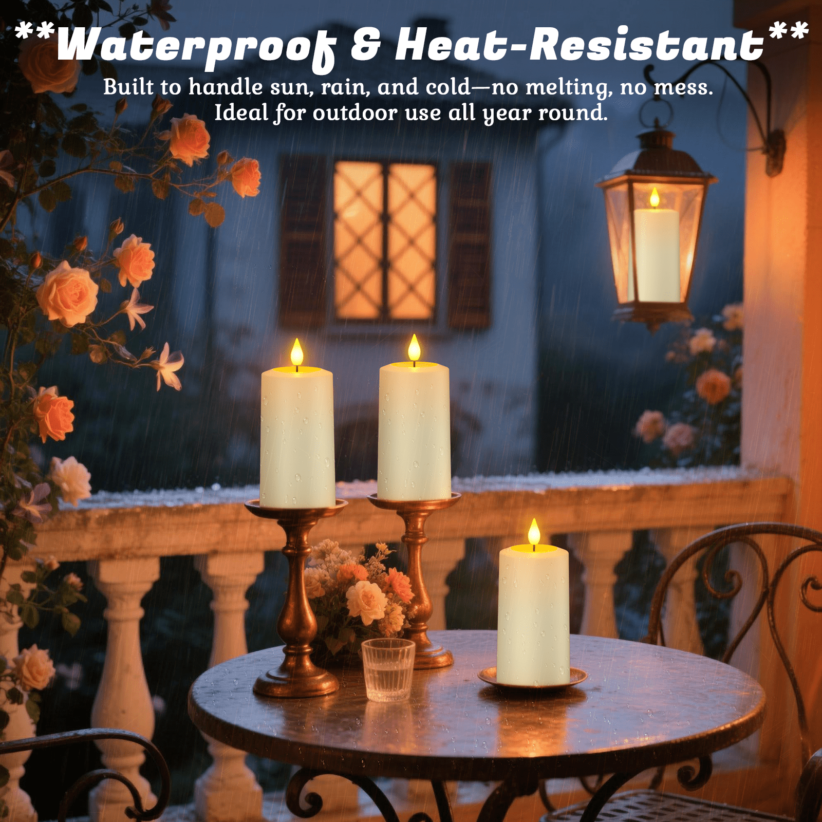 PChero 4Pack Rechargeable Flameless Candles with Remote Timer, Flickering LED Pillar Candle with Magnetic Charging Base, Battery Electric Fake Candles for Home Decor Halloween Christmas, Ivory