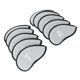thumbnail image 1 of Cubierta para la Cabeza del Palo de Golf, Juego de Cubiertas Protectoras para Hierro de Golf de 10 piezas, Malla de Nailon, Forro Suave, Juego de Cubitas Protectoras para Para Para, 1 of 7