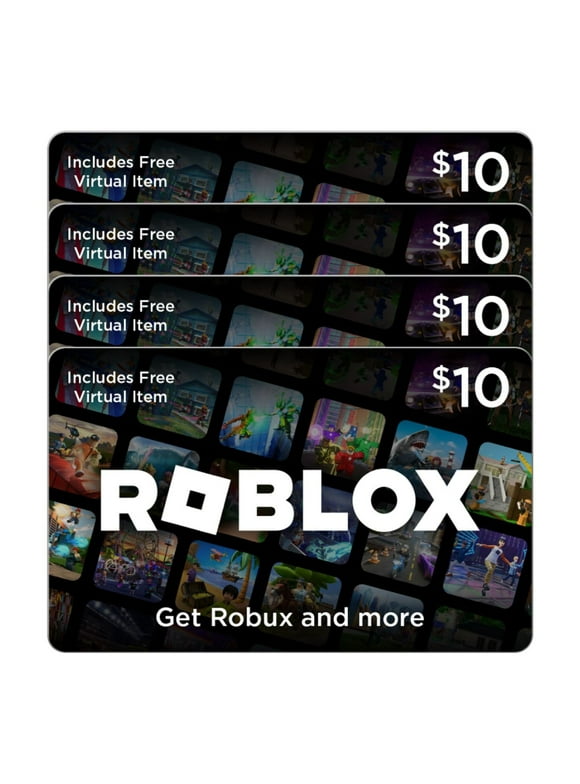 Roblox 4 x $10 eGift Card Multipack [Digital]