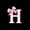 Pink Black H, variant on Erosebridal Pink Bows Alphabet D Twin Sheet Sets,Girl Personalized Gifts Bedding For Teens 3pcs