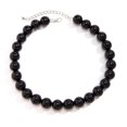 thumbnail image 4 of NICKSUN Bold Chunky Round Acrylic Beaded Choker Necklace for Women, Statement Solid Color Ball Collarbone Necklace, Adjustable Big Bead Collar Necklace (Red & Black Optional), 4 of 5