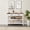 White Pro, variant on avobird Solid Wood Entryway Table,Features Two Open Shelves and Two Drawers,Vintage Design Table, Suitable for the Living Room,Light Coffee