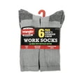 thumbnail image 5 of Wrangler Cushion Crew Work Socks for Men, Solid Print, Size 10-13, 6 Pairs, 5 of 5
