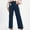 Navy, variant on Sakmal Cotton Pants for Women High Waisted Corduroy Khakis Straight Leg Solid Red Pants with Pockets