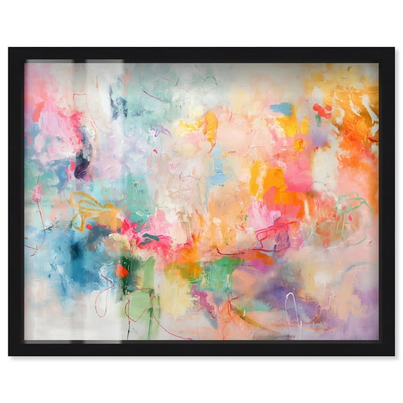 Im Coming Up I Shadowbox Print Bright Decor by Art Remedy, Black Frame, 20 x 16