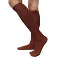thumbnail image 2 of COUVER Brown Knee High Socks for Women Knee Tube Socks Womens Athletic Socks Cotton Knee High Socks, 5-9.5, 1 Pair, 2 of 6