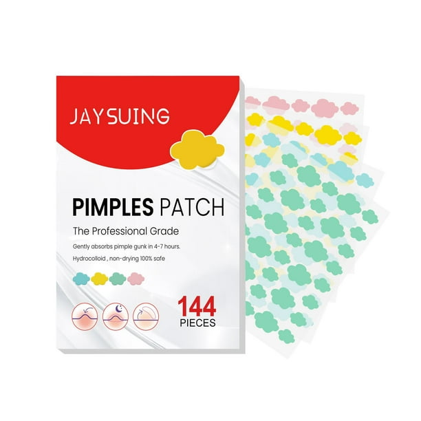 Parches hidrocoloides para el acné, parches para espinillas en la cara, parches coloridos con lindas nubes para cubrir espinillas, parches hidrocoloides para el acné con aceite de Autorización