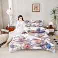 thumbnail image 4 of Manfei Vintage Floral Teacups Bedding Comforter Set 2pcs for Female Men,Exotic Style Twin Comforter Sets Microfiber,Flowers Teapot Breathable Bedding Set,Super Cozy Room Decor,Reversible, 4 of 8