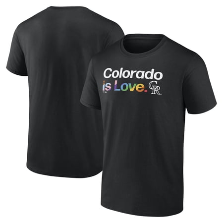Men s Black Colorado Rockies City Pride T-Shirt