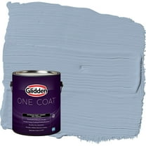 Glidden One Coat Sterling Silver / Blue Semi-Gloss Exterior Paint with Primer, 1 Gallon