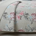 thumbnail image 7 of Cozy Line Home Fashions Taupe Khaki Floral Blooming Cotton Reversible Quilt Bedding Set, Coverlet, Bedspread (Taupe Blooming, King - 3 Piece), 7 of 7