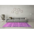 thumbnail image 3 of Ahgly Company Indoor Round Abstract Pink Modern Area Rugs, 4' Round, 3 of 4