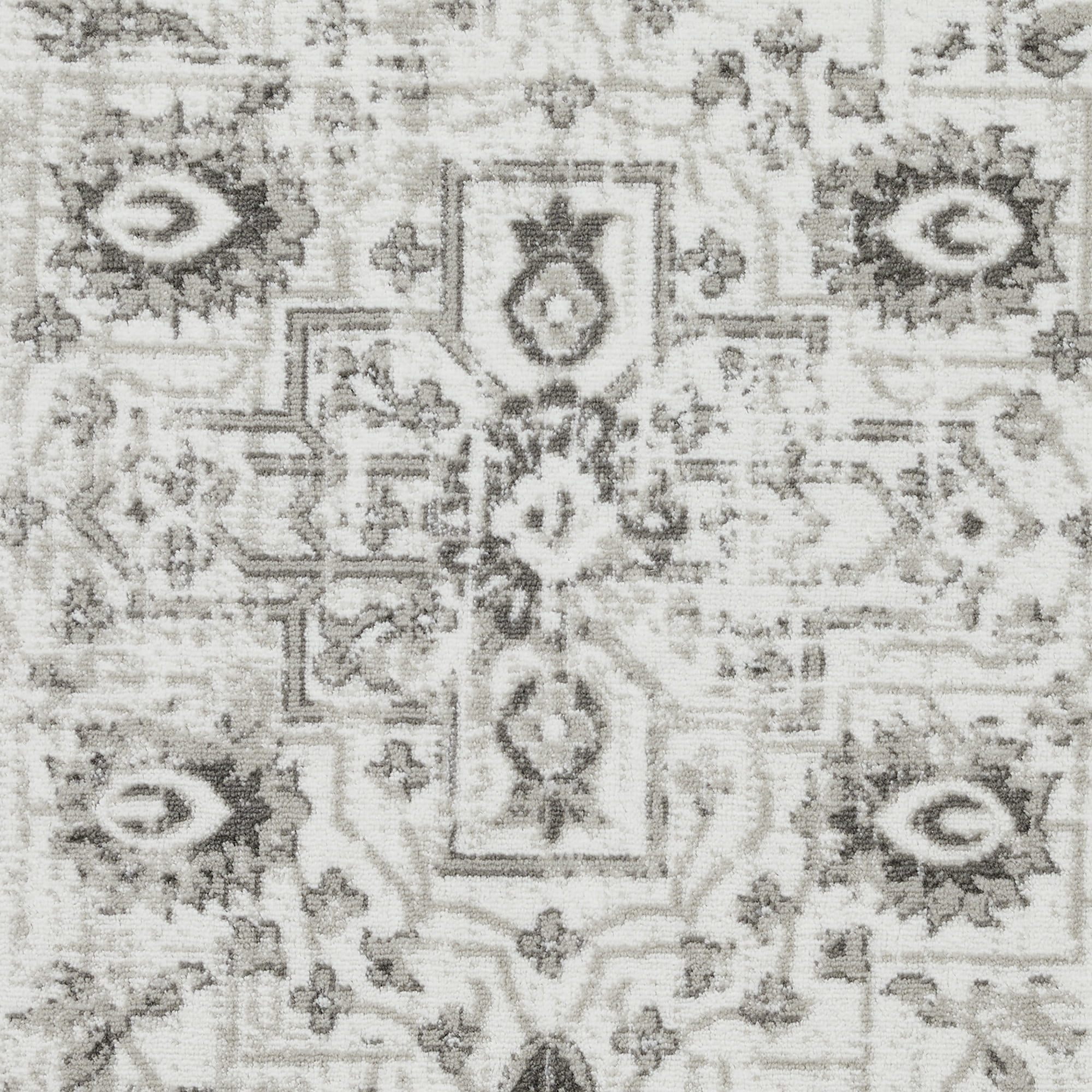 Loomaknoti Rhane Allory 4' x 6' Gray Oriental Indoor Polypropylene Area Rug