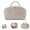 Khaki, variant on 2026 new Petition Makeup Bag,Festivalment Wide Open Lay-Flat Water-Resistant Cosmetic Case, Puffy Padded Organizer for Toiletries & Brushes Large Capacity with Compartments (Beige)