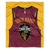 NBA Cleveland Cavaliers "Jersey" Personalized Silk Touch Throw Blanket