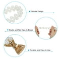 thumbnail image 4 of Unique Bargains Curtain Tiebacks Ropes, 2 Pack Elastic Bow-Knot Style Drape Tie Backs for Home Decor, Gold, 4 of 5