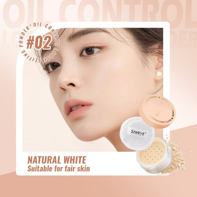 HOARBOEG Oil Control Face Powder, Matte Smooth Setting Powder Makeup, Long Lasting Finishing Powder, Lightweight Face Cosmetics, Cruelty-fre 8g Clearance Sale