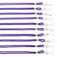 thumbnail image 4 of 25 Pack - Premium Round ID Badge Neck Lanyards for Card Holders and Name Tags - 36 in Non-Breakaway Heavy Duty Cord & Secure Metal Swivel J Hook Clip by Specialist ID (Purple), 4 of 7