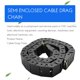 thumbnail image 5 of 18mm x 37mm Negro Flexible Cadena de arrastre cable semicerrada 1M 39.4", 5 of 5