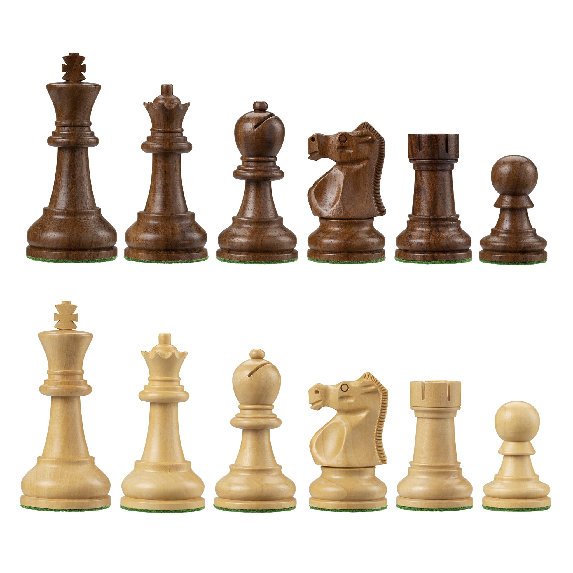 Rooks Knights King Queen U-Pick 1 Brown Wooden Chess Replacement Pc: Pawns 