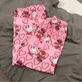 thumbnail image 1 of Pijamas de franela de gato de dibujos animados para mujer, pantalones de casa informales cálidos de lana Coral nuevo, otoño e invierno, gruesos y de terciopelo, 1 of 3