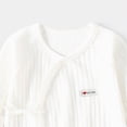 thumbnail image 4 of CAUYDY Girl Bodysuit for Newborn Baby Long Sleeve Romper for Boy Infant Sleepers 0 3 6 9 12 18 24 Months Fall Winter Preemie Pajamas Sizes 0-1 Months,White, 4 of 4