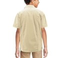 thumbnail image 2 of Boy's Embroidered Short Sleeve Wedding Baptism Kids Button-Up Guayabera Shirt (Ivory, S (6-7 yrs)), 2 of 3