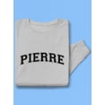 thumbnail image 3 of Pierre, Text Men Sweatshirt, Male Large, 3 of 4