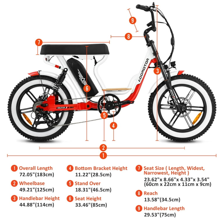 Addmotor Moped Style Electric Bike 750W Electric Bicycle with